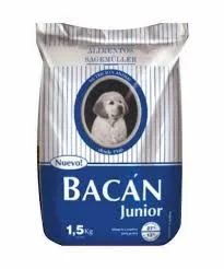 ALIMENTO CACHORRO BACAN JUNIOR X 1.5 KG