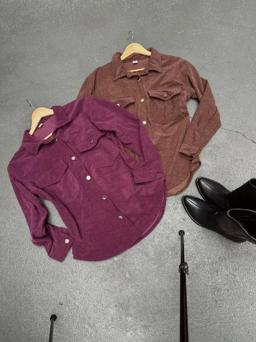 Camisacos de corderoy