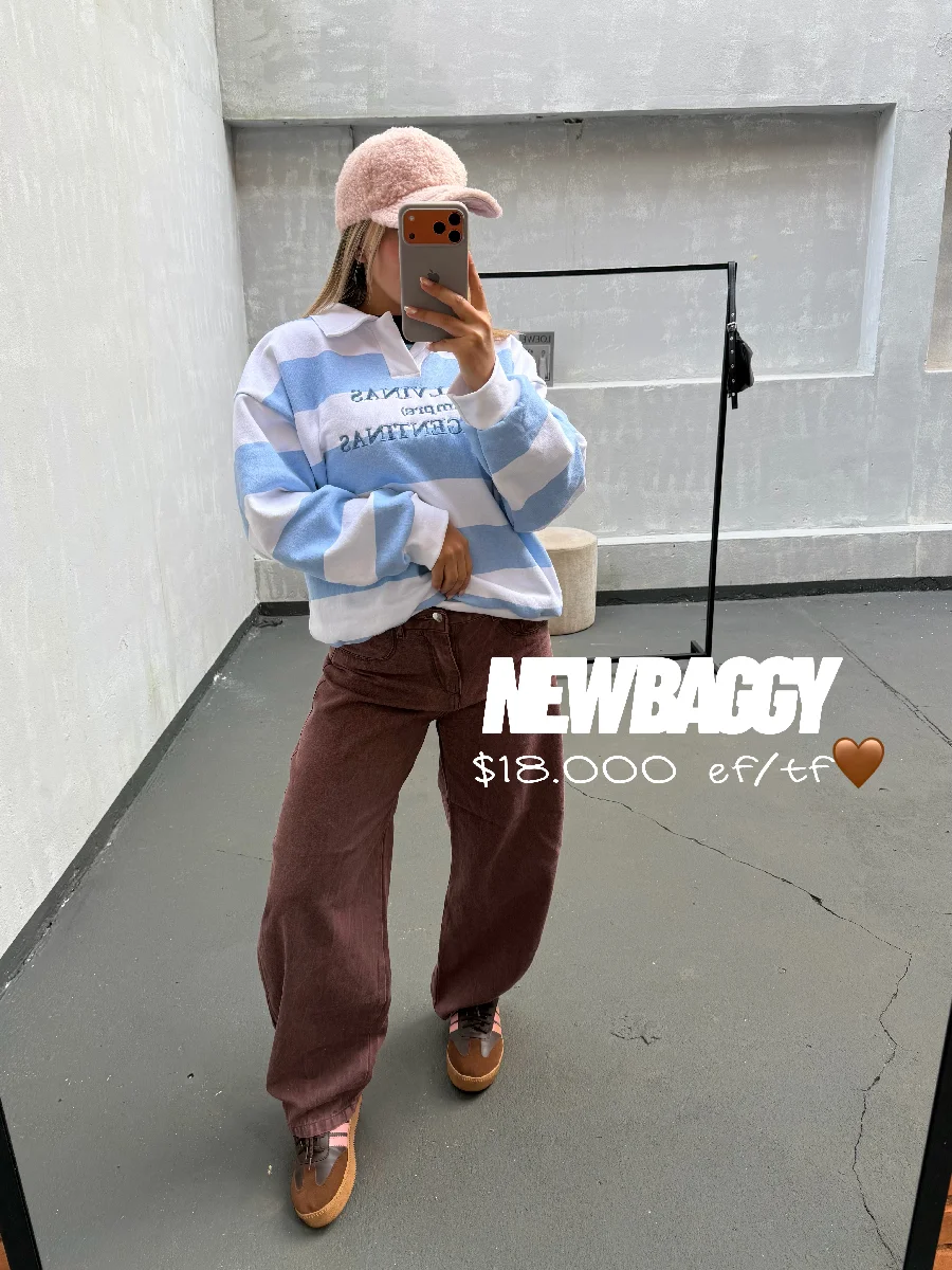 Jeans baggy choco