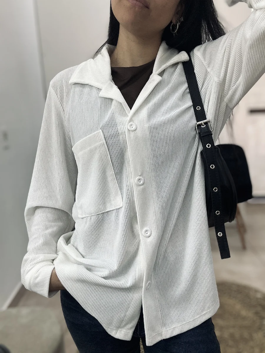 Camisa plush corderoy 