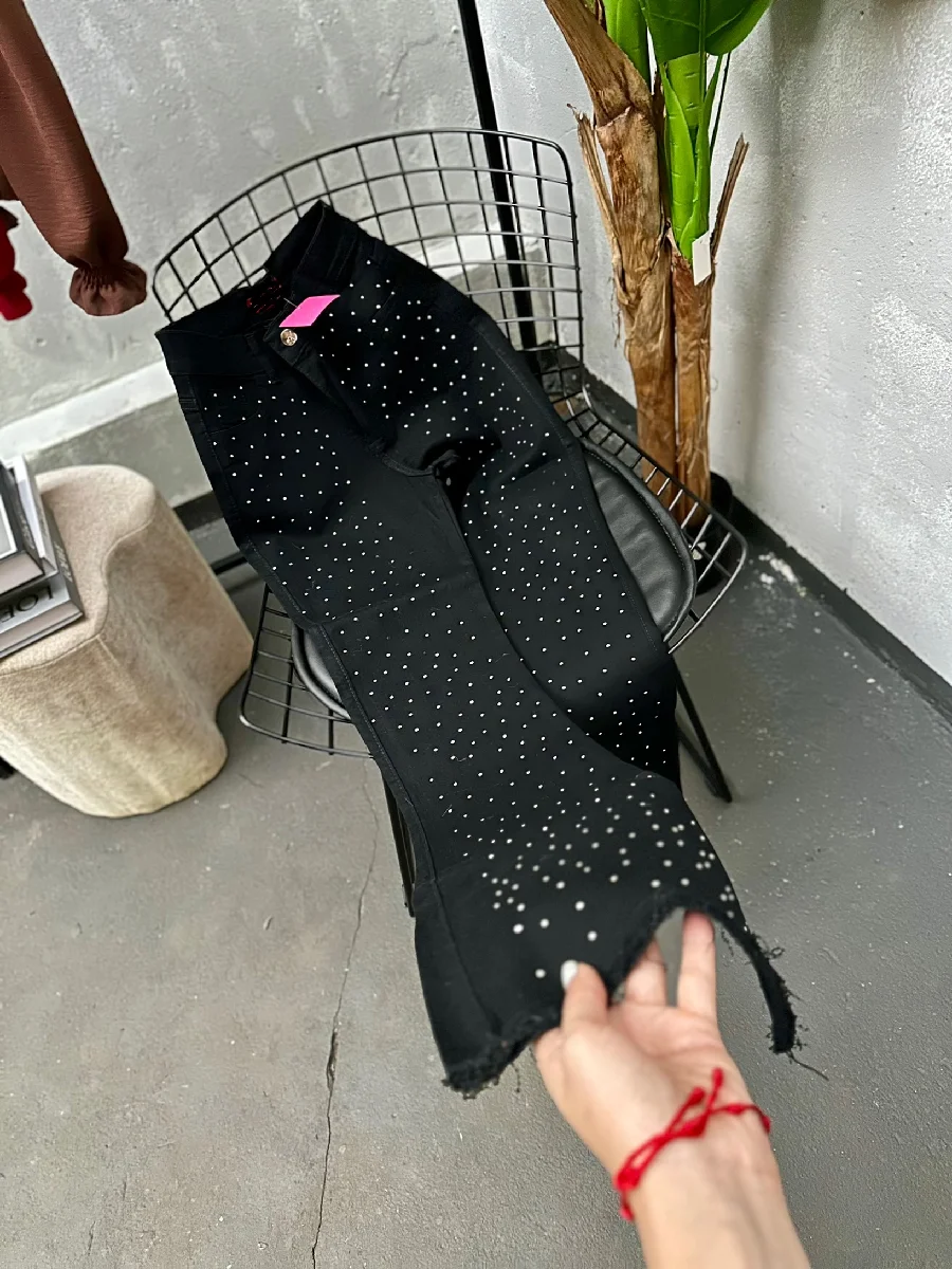 Oxford negro strass 