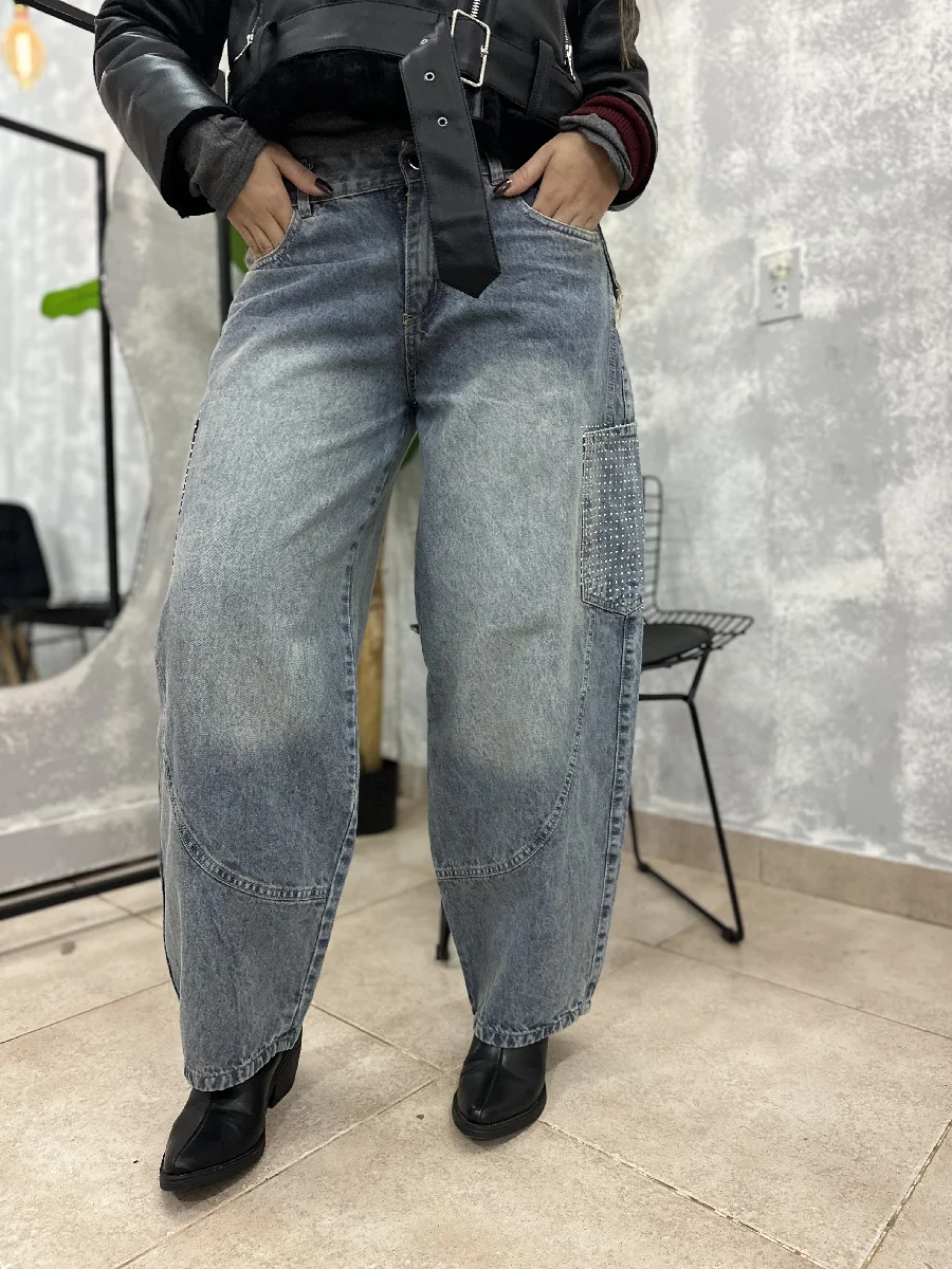 Baggy óxido strass y regulador 