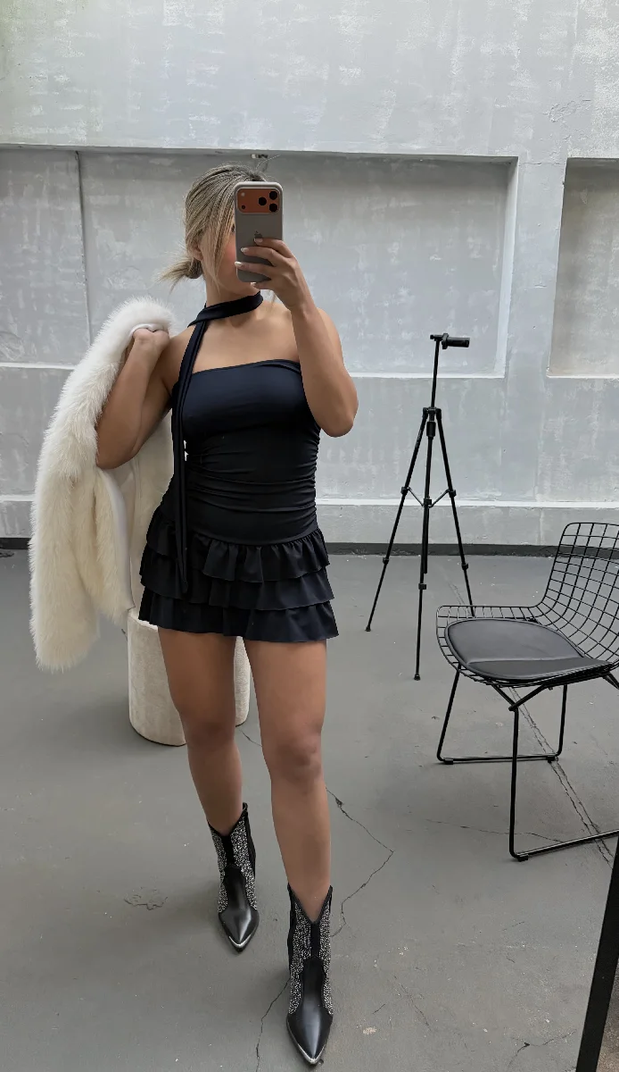 Vestido volados 