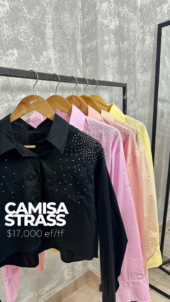 Camisa strass 
