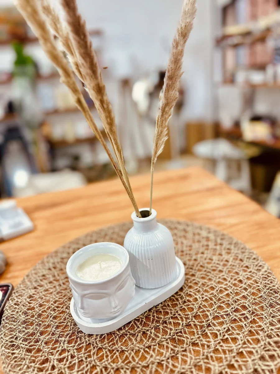 Vaso Neuquén con vela 