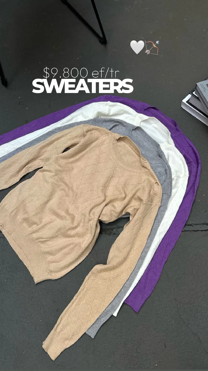 Sweater fino calado 