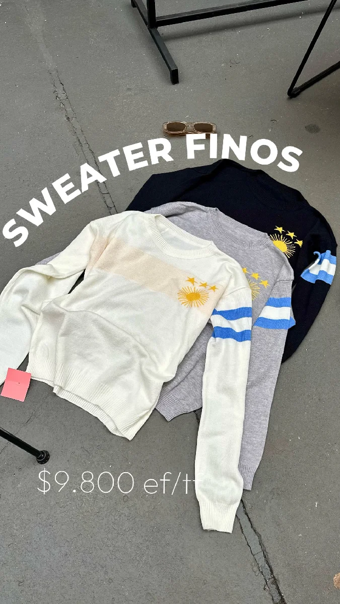 Sweater fino bandera 