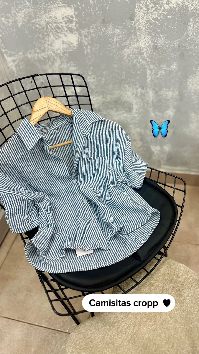 Camisa corta rayada 