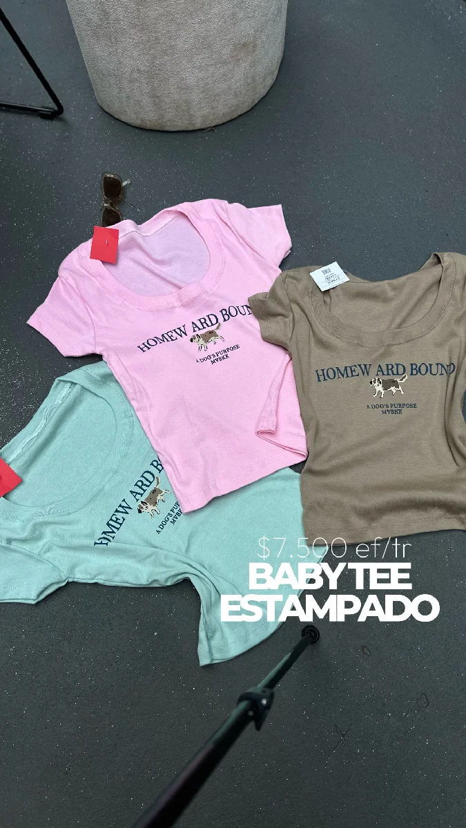 Baby tee algodon