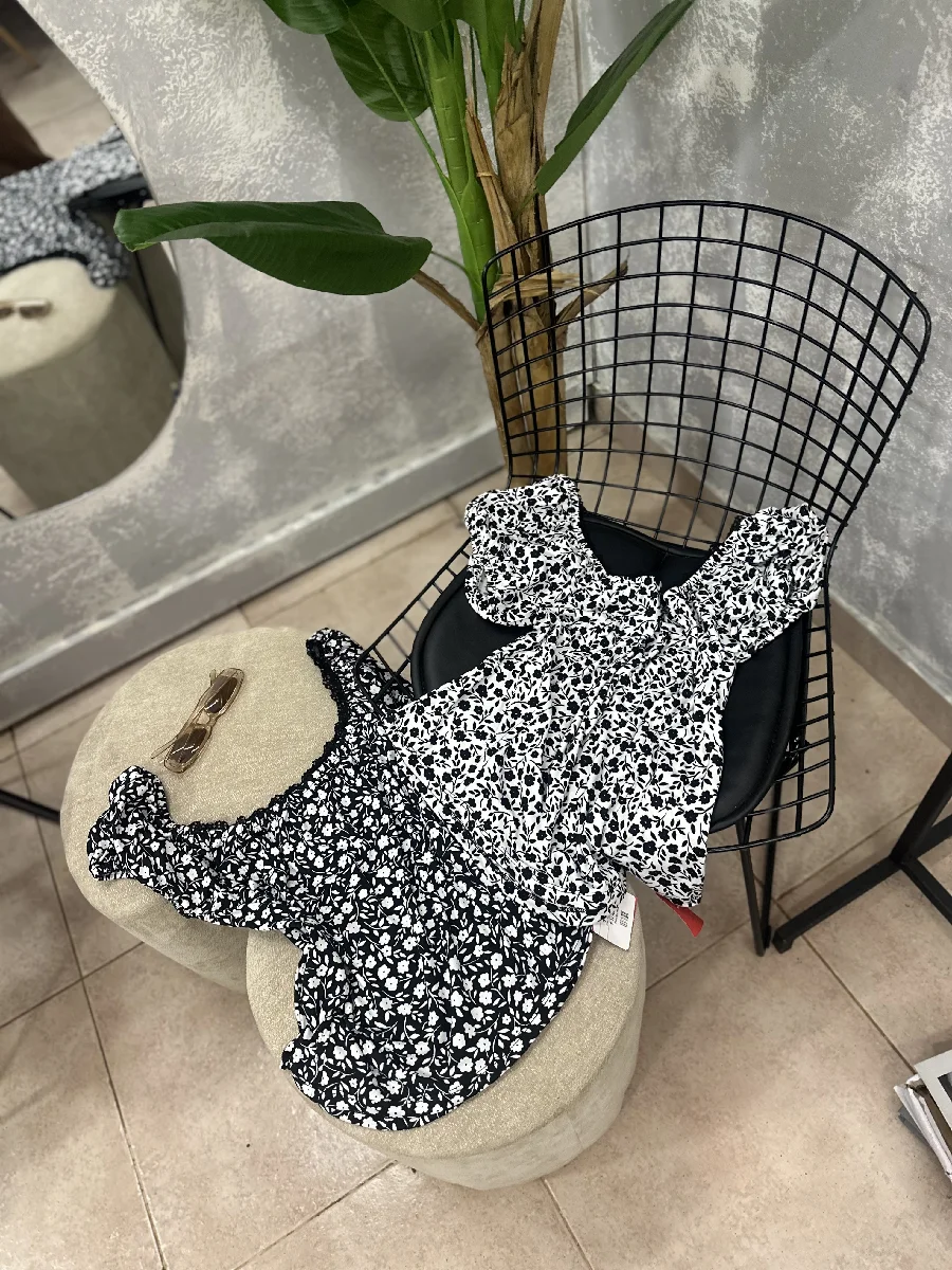 Blusa talle amplio florcitas