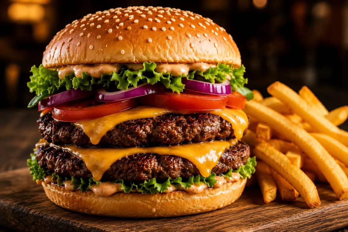 Hamburguesa Doble 