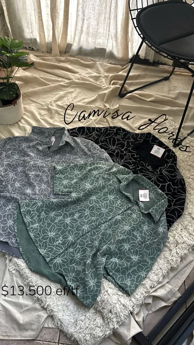 Camisa flores