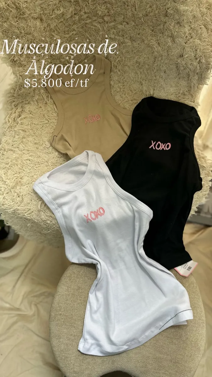 Musculosa de algodón “xoxo”