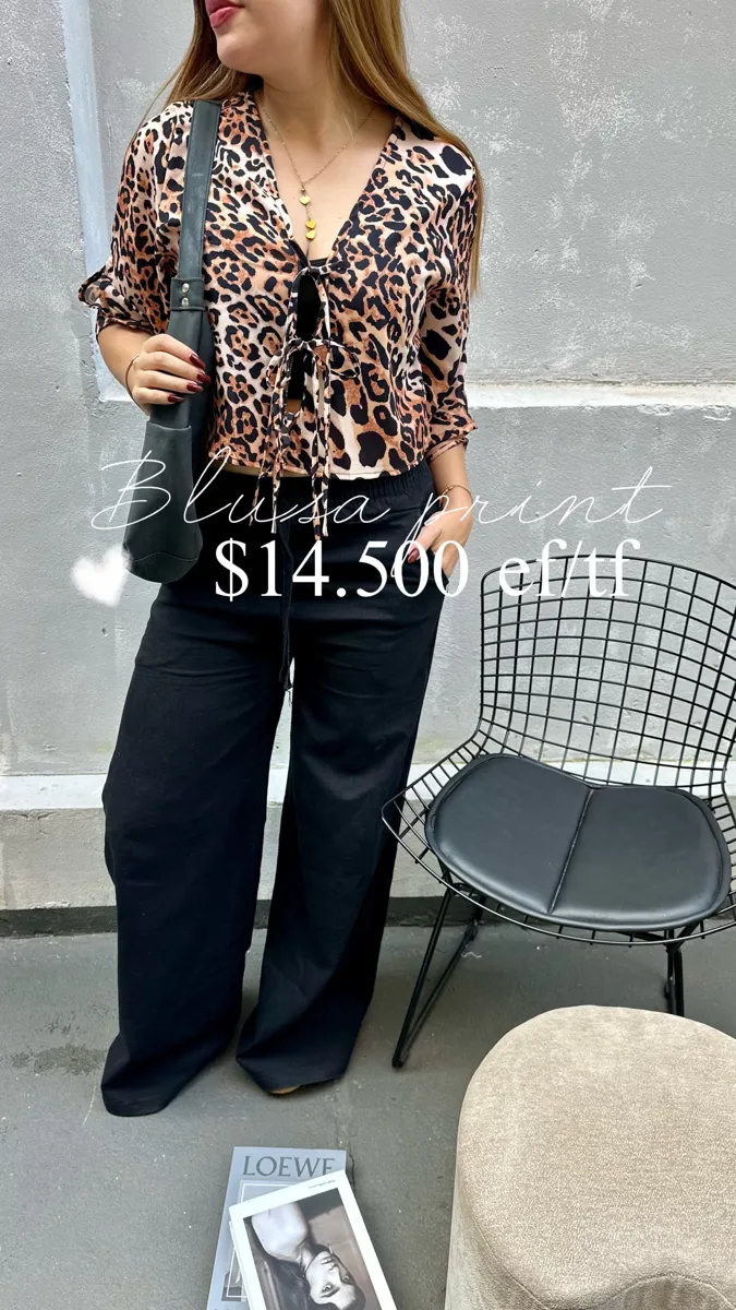 Blusa print tres nudos 