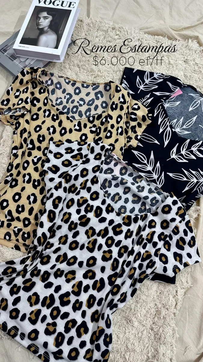Reme estampadas (talle amplio)