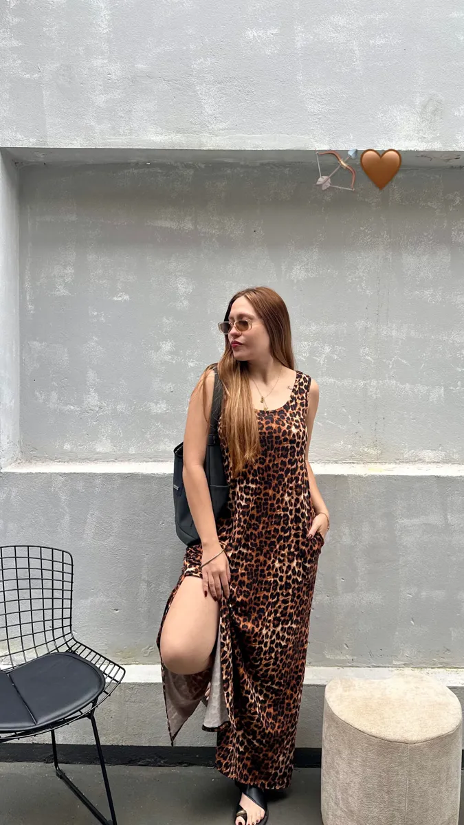Vestido animal print 
