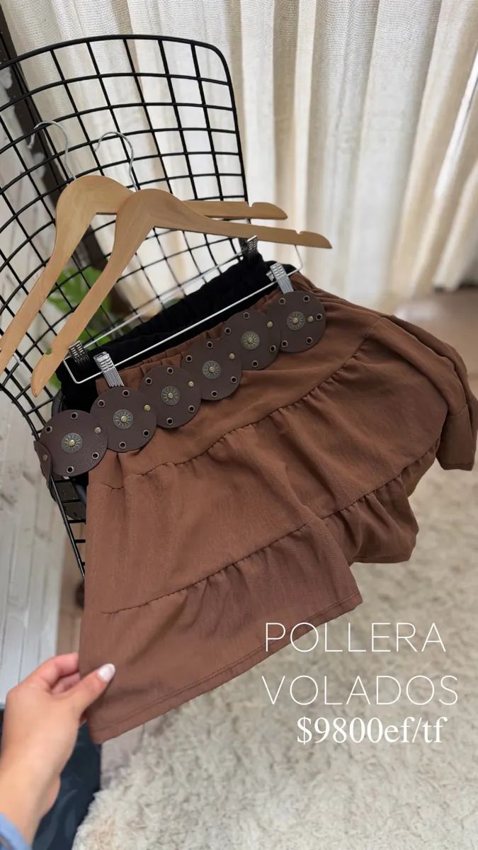 Pollera volados gasa 