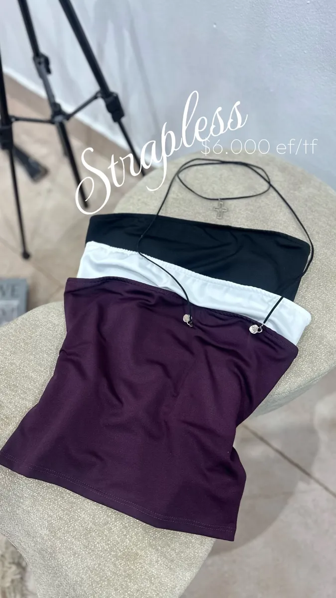 Strapless liso Lycra 