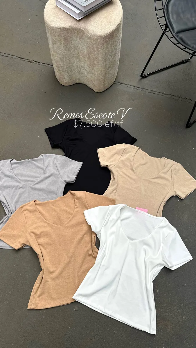 Reme escote en “V” 