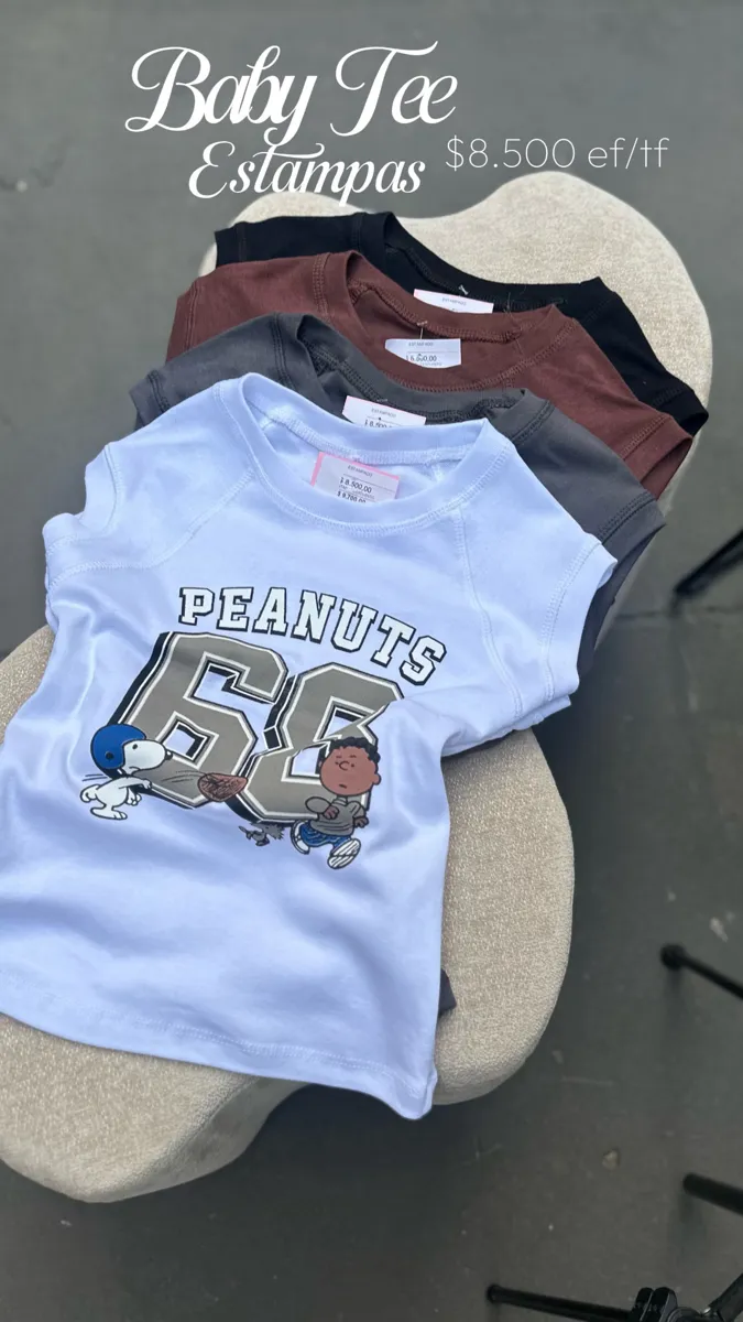 Baby tee estampada 