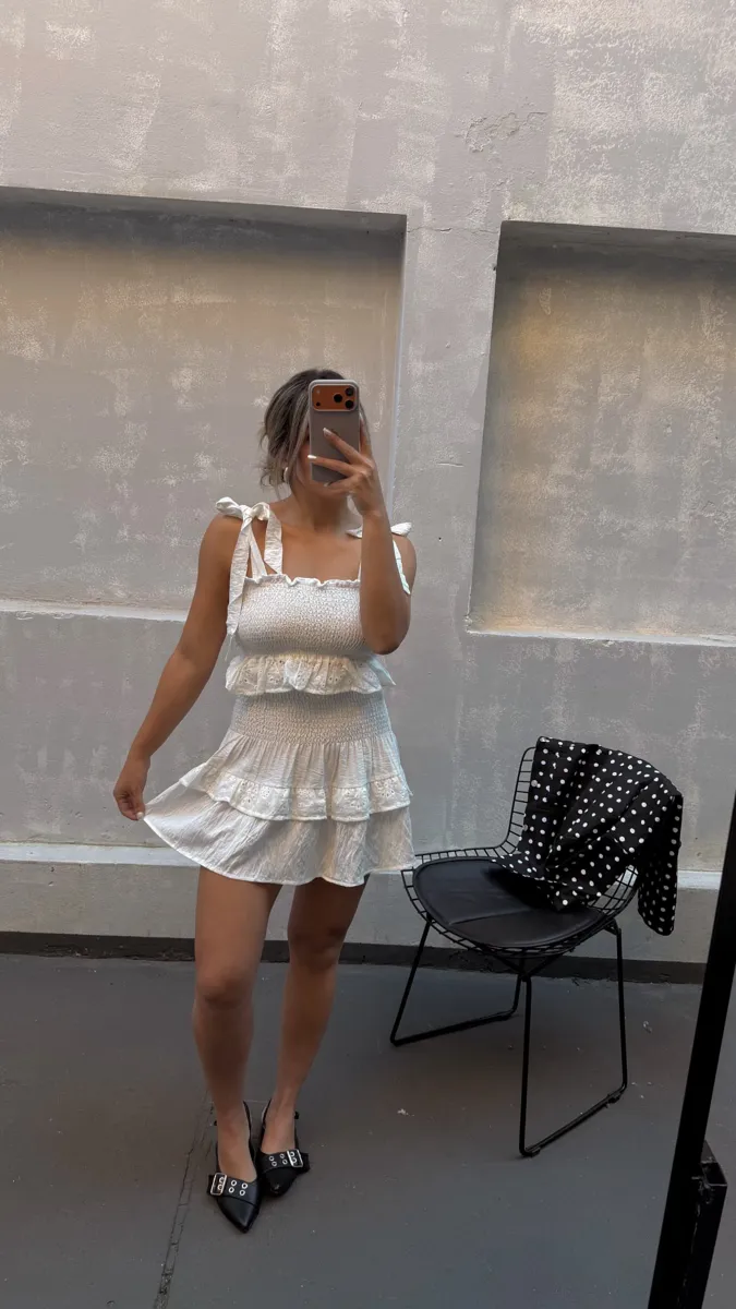 Conjunto lino frunce 