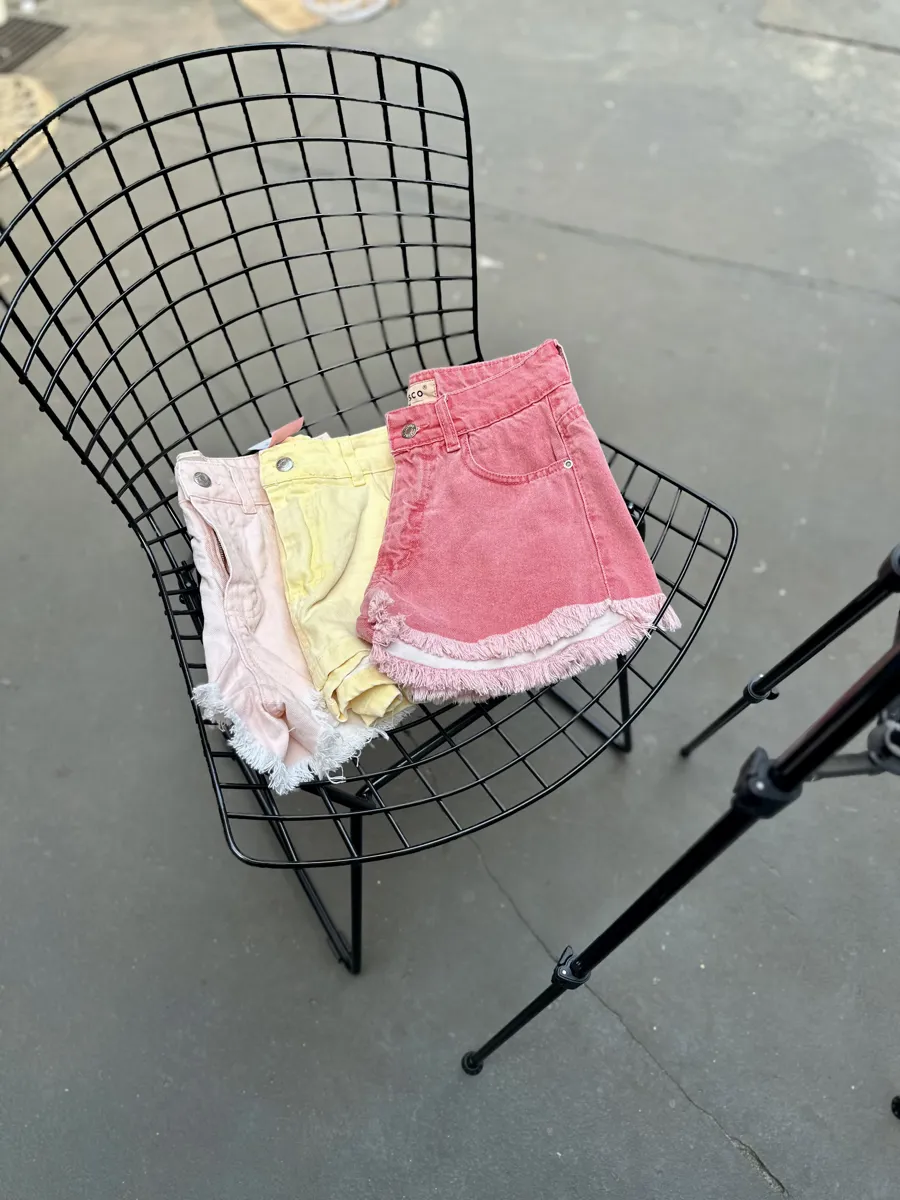 Short de jeans colores 