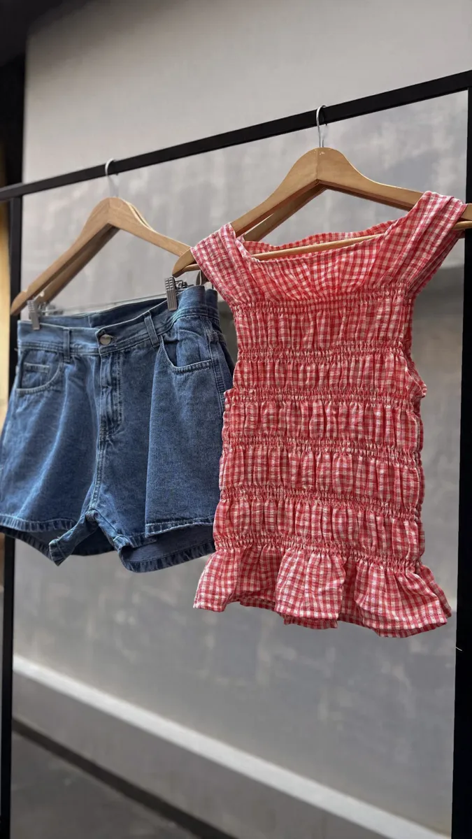 Blusa cuadrille 