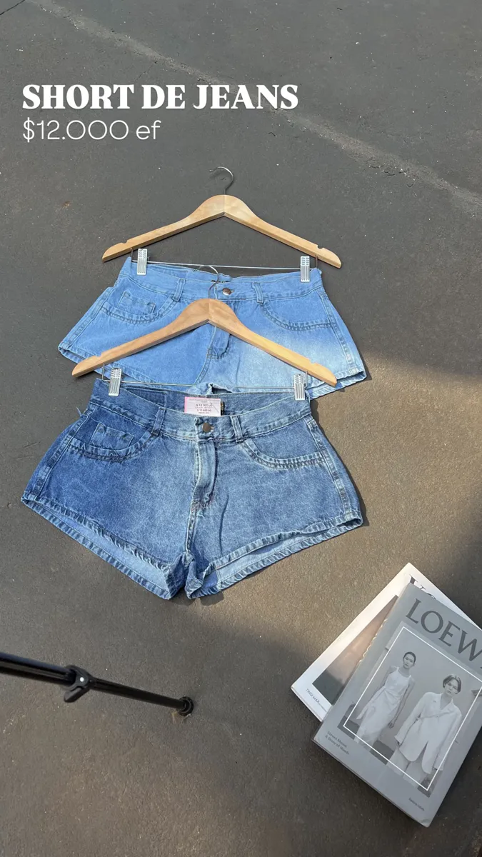 Short de jeans corto 