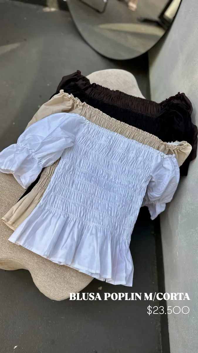 blusa poplin
