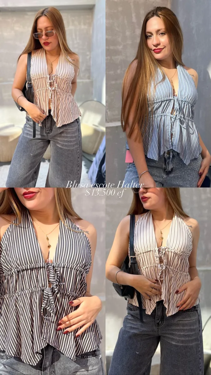 Blusa Escote Halter 