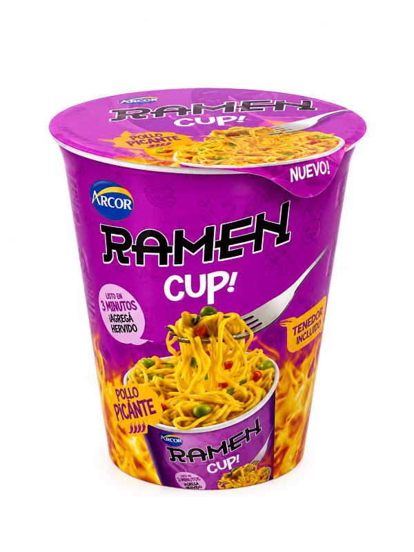 ARCOR RAMEN CUP SB POLLO PICANTE 65G