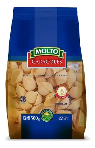 FIDEOS MOLTO CARACOL 500GR