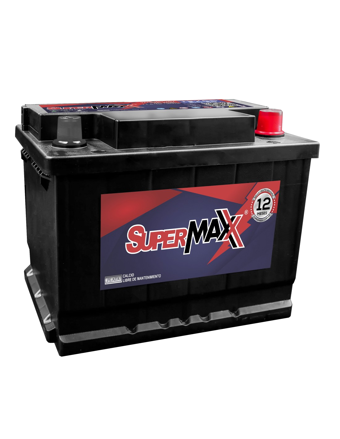 BATERIA SUPERMAXX ECO 12X65 DER "TIPO 65 BASE" / CCA-18º: 390A / C20: 43AH / RC: 70MIN / 242*175*175*175 / 9P / 12,6KG