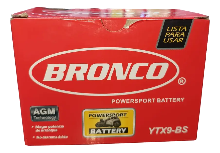 BATERIA BRONCO YTX9-BS